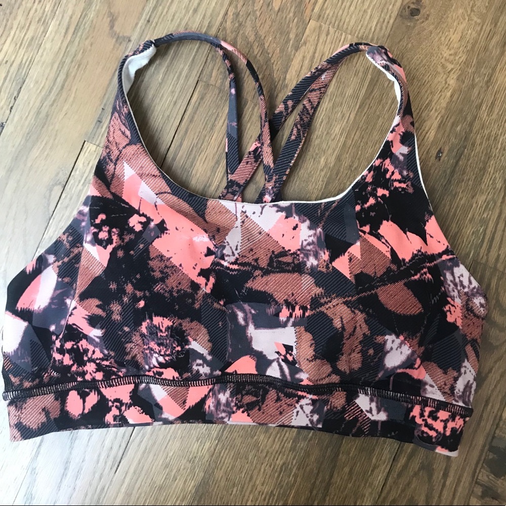 Lululemon pattered energy bra 6
